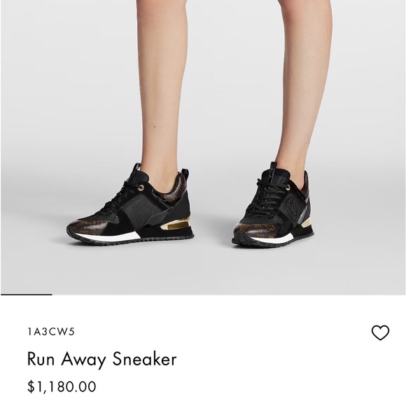 Louis Vuitton suede / monogram Run Away sneakers 36.6 - Picture 2 of 10